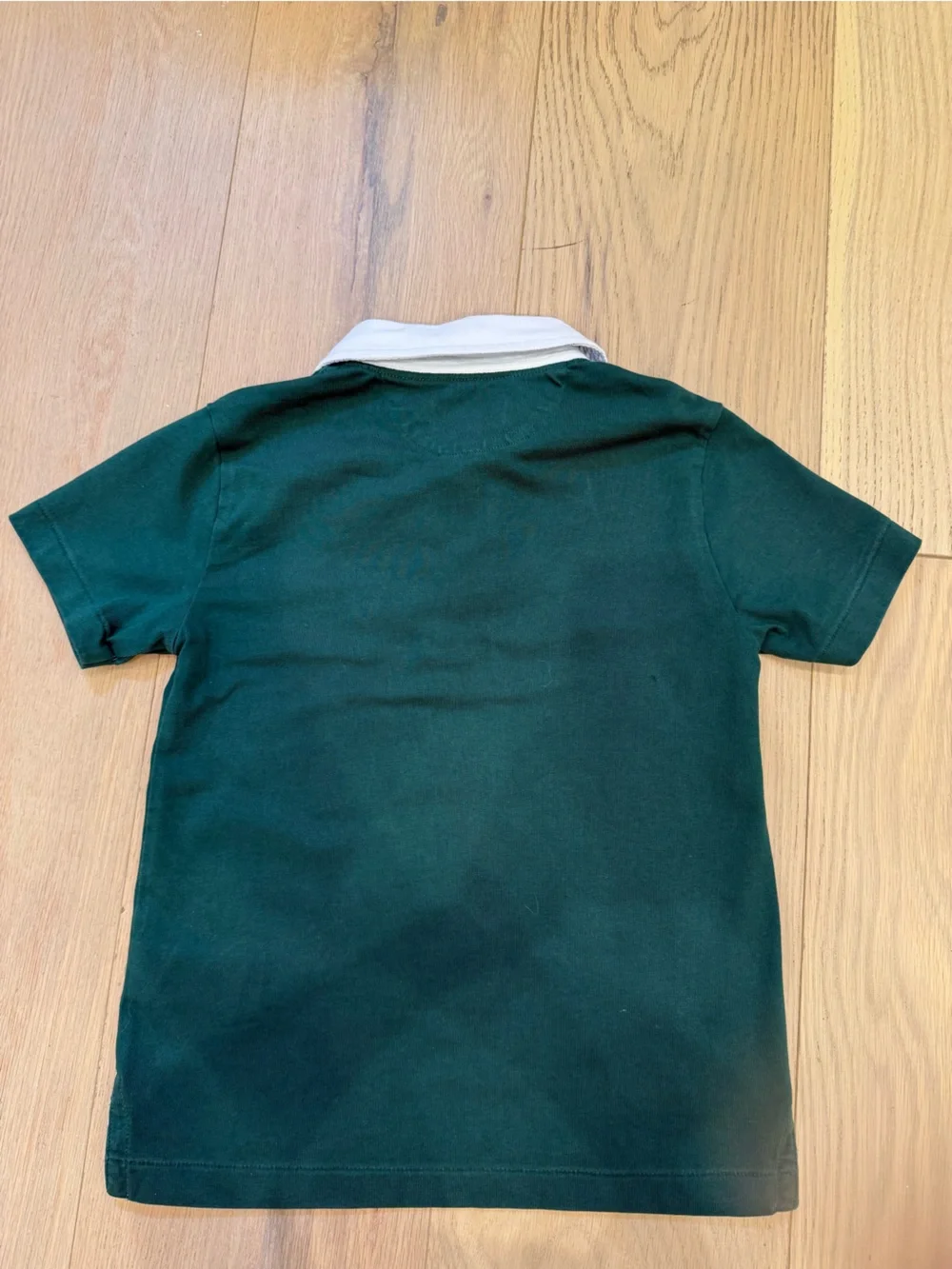 Polo by Ralph Lauren Forest Green Polo with White Contrast Collar